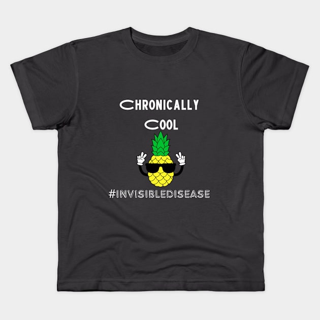 Chronically Cool Invisible Disease Kids T-Shirt by Diabeticsy